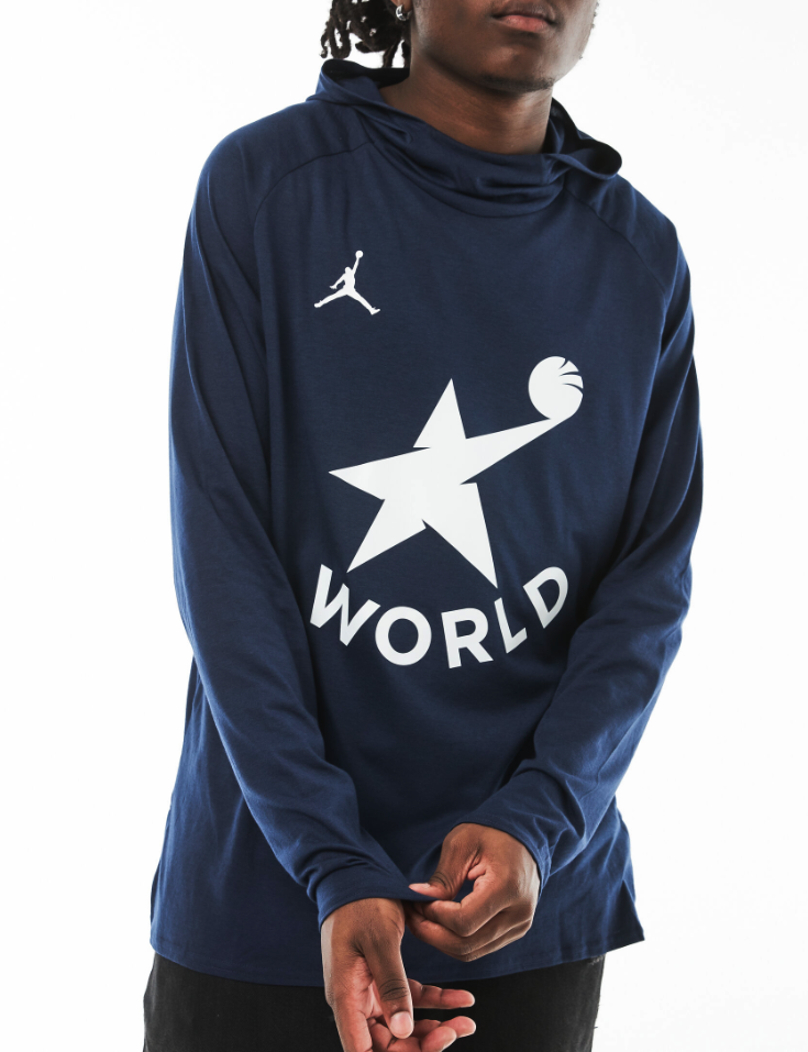 Разминочная футболка JORDAN (Синяя)