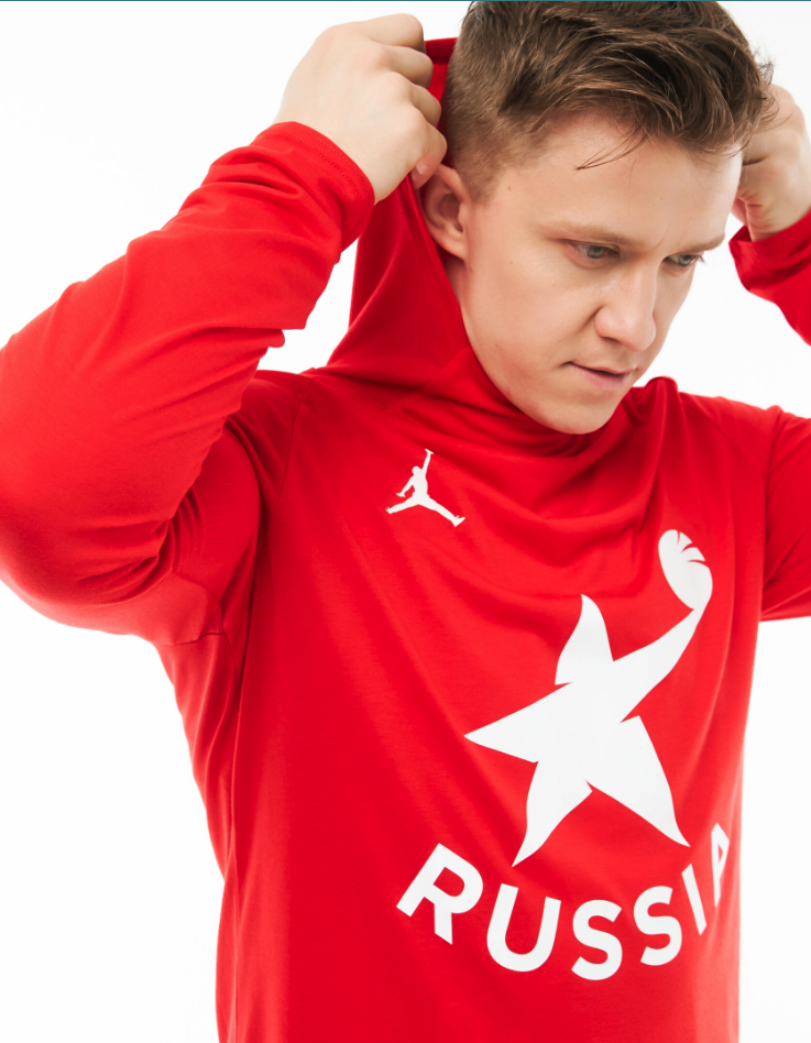 Разминочная футболка JORDAN (Красная)