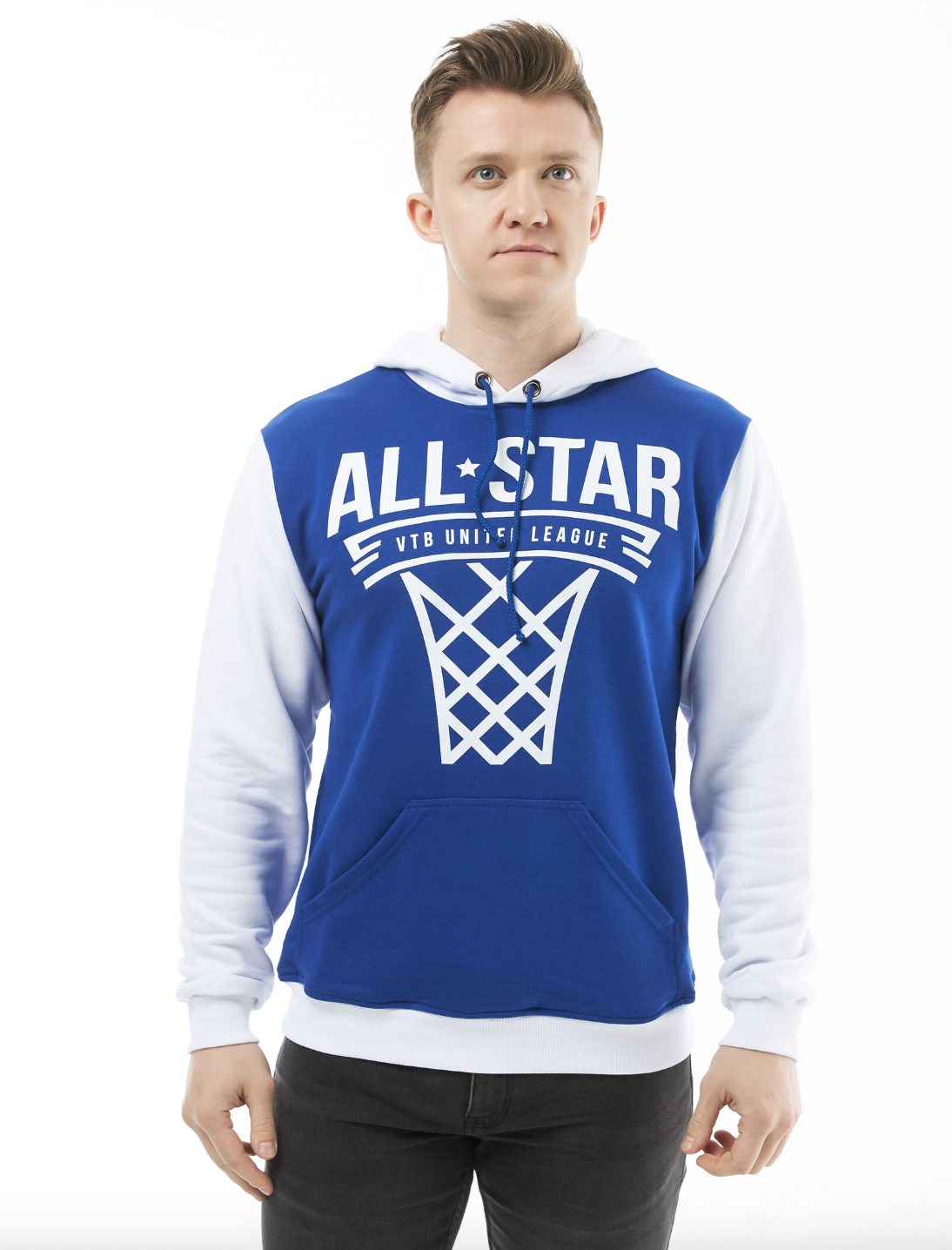 Худи сине-белое