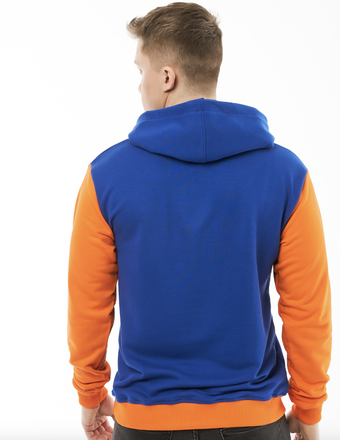 Худи сине-оранжевое