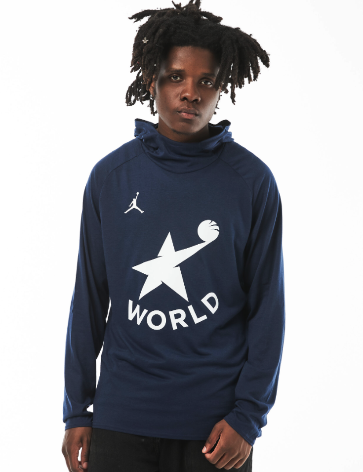 Разминочная футболка JORDAN (Синяя)