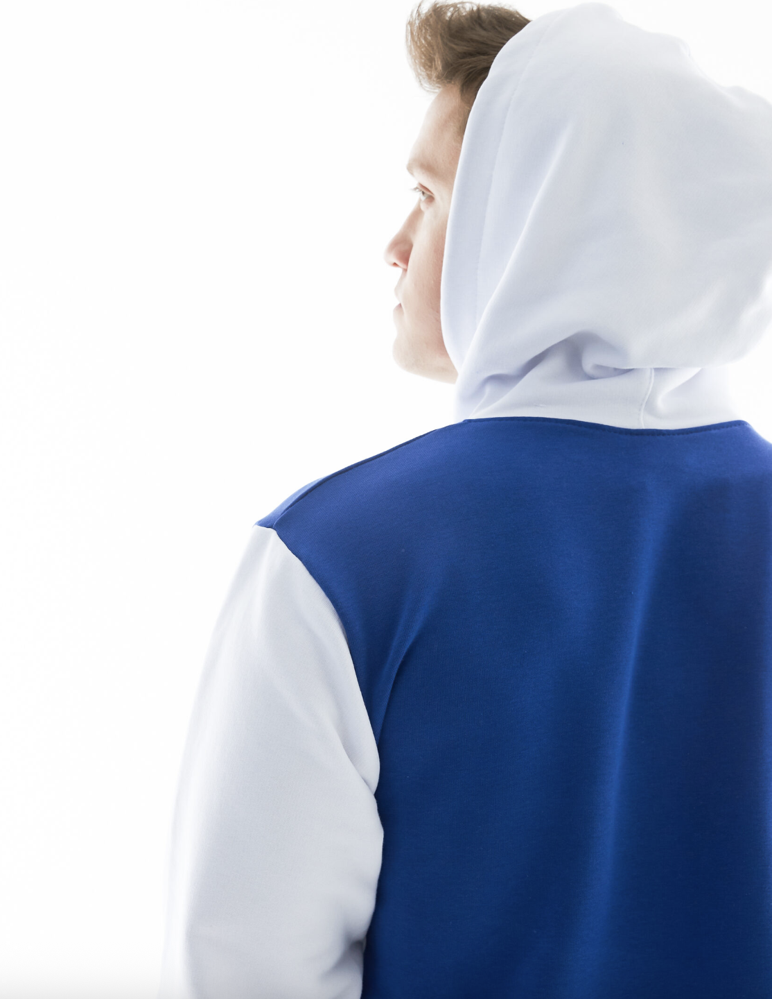 Худи сине-белое